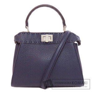 Fendi Peekaboo Selleria Handbag Calfskin